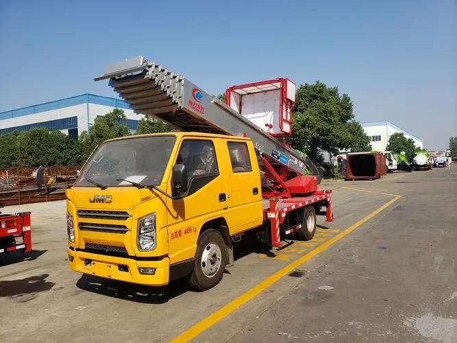 吴桥县附近云梯车出租 砂石搬运